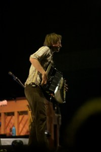 Zach Gill up front with his accordion