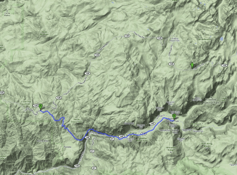 Logistics Map Map showing the logistics of our plan